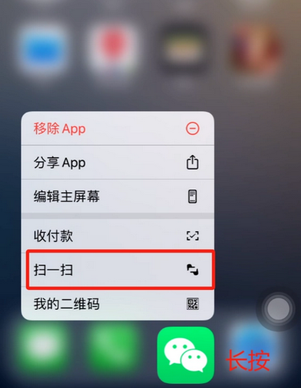 胶州苹果手机维修分享iPhone 15如何快速打开扫一扫 