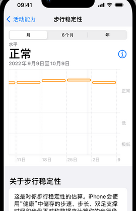 胶州iPhone手机维修如何在iPhone开启'步行稳定性通知'