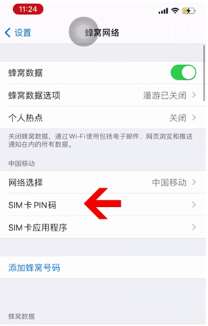 胶州苹果14维修网分享如何给iPhone14的SIM卡设置密码 