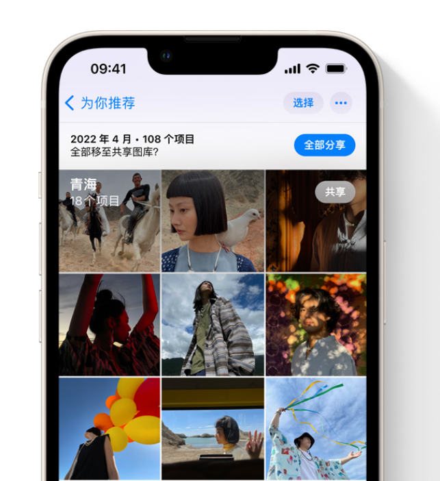 胶州苹果维修网点分享在 iPhone 上使用共享图库 