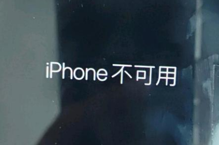 胶州苹果服务网点分享锁屏界面显示“iPhone 不可用”如何解决 