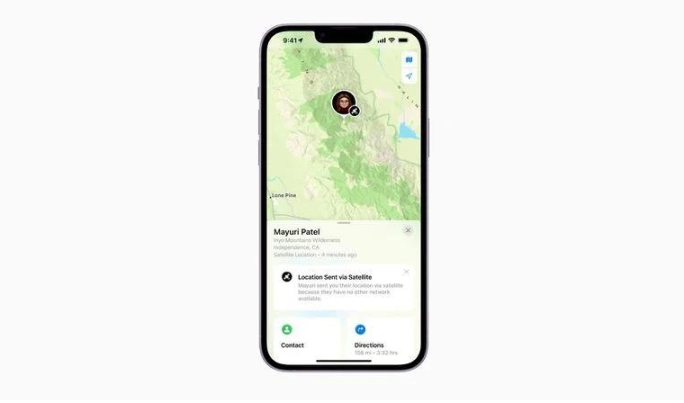 胶州苹果14维修分享iPhone14系列中 FindMy功能通过卫星分享位置方法教程 